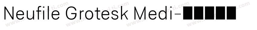 Neufile Grotesk Medi字体转换